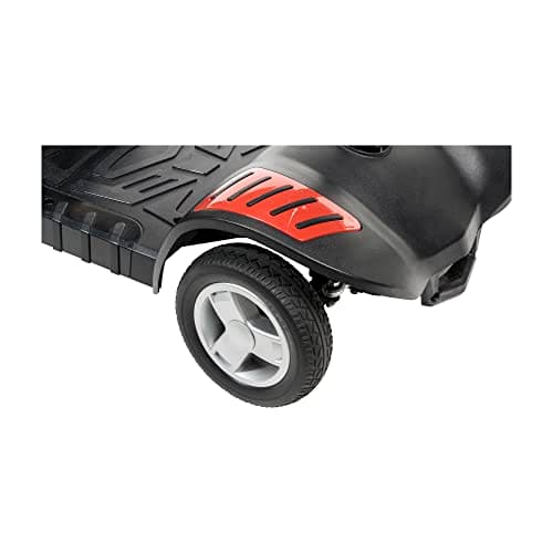 Drive Medical Spitfire Scout 4-Wheel Power Luxury Travel Scooter with Extended 15 Mile Range Battery, Red/Blue 15