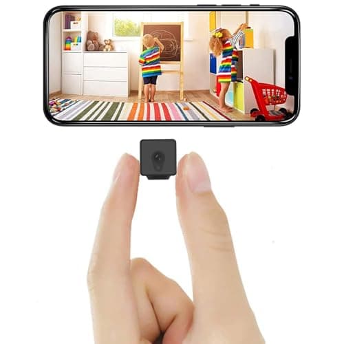 4K Wireless Wifi Security Camera Mini Home Indoor Outdoor Camera, Smart Home Camera Small Nanny Cam House Office Cameras Mobile Phone APP Remote, 150 Wide Angle Night Vision Motion Detection Cams