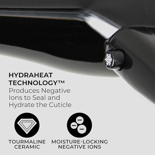 FHI HEAT Platform Nano Power Salon Pro 2000 Tourmaline Ceramic Quick Dry Hair Dryer with 3 Piece Attachment Set (Comb, Concentrator, and Diffuser), Black 7