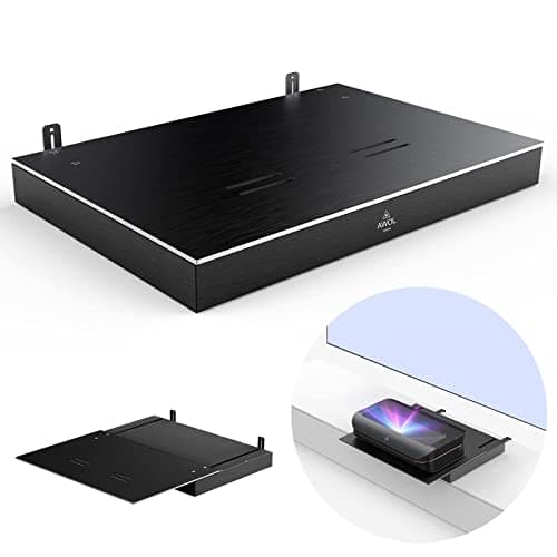 AWOL VISION IC-A150 Motorized Slider Tray for Ultra short throw(UST) projector, extend to 150" picture, automatically Retractable Tray telescopic design, smart syncs with projector's power