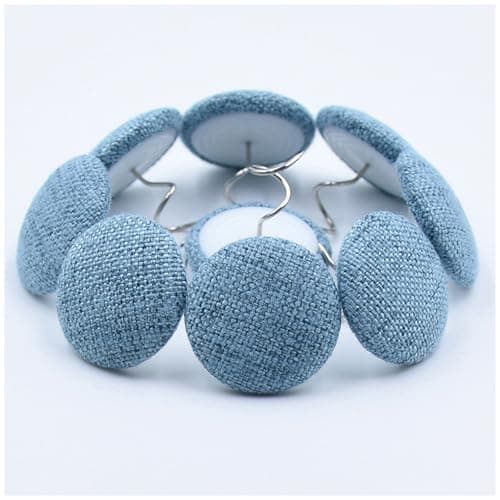 Upholstery Pins Twist for Slipcovers - Bed Skirt Pins - Furniture Pins to Hold Slipcovers（24Pack Grey Blue