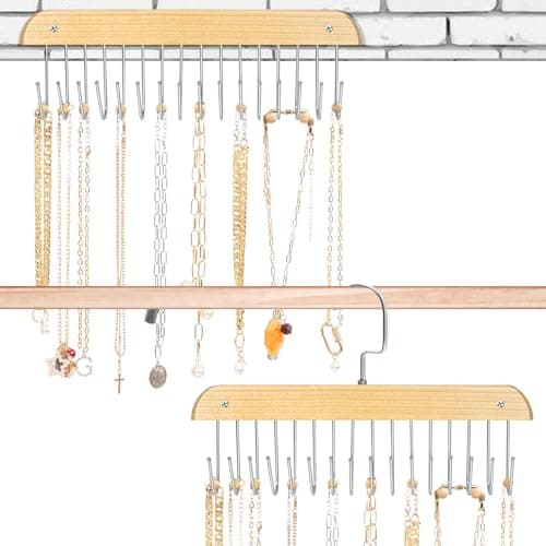 Jewelry Holder Organizer Wall Mount Necklace Holder Necklace Organizer, Hanging Jewelry Organizer 7