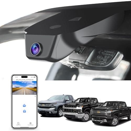 Mangoal 4K Dash Cam fit for Chevy Silverado 1500 2022-2026 2500 HD/3500 HD 2024-2026 (Model C),WT RST LTZ Custom Trail Boss High Country ZR2, 2160P Video, WiFi & APP, 64GB Card