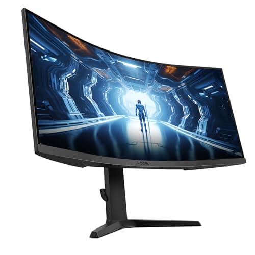 KOORUI 34-inch Curved Ultrawide WQHD 3440×1440 Gaming Monitor, 180Hz 1000R- PIP/PBP, 1ms(MPRT), HDR400, DCI-P3 95%, FreeSync Premium, 1 x DP 1.4 & 2 x HDMI 2.0, Tilt Height Swivel Adjustment, 34E6UC 11