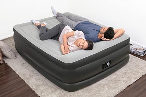 SLEEPLUX Durable Inflatable Air Mattress with Built-in Pump, Pillow and USB Charger, 22" Tall Queen 9