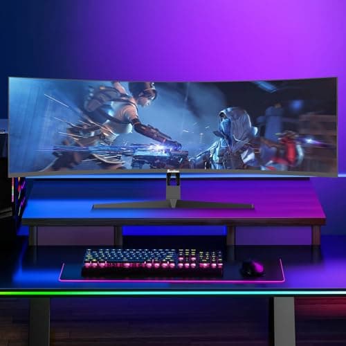 Sealan 49" Curved Gaming Monitor 165Hz Ultrawide 32:9 WDFHD 3840 x 1080P,1500R,125% sRGB,HDR400, AMD FreeSync,HDMI 2.1 & DP 1.4,Wall Mount Install - Black 8
