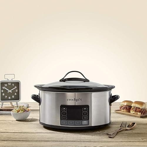 Crock-Pot MyTime Technology 6 Quart Programmable Slow Cooker and Food Warmer with Digital Timer, Stainless Steel (2137020) 7