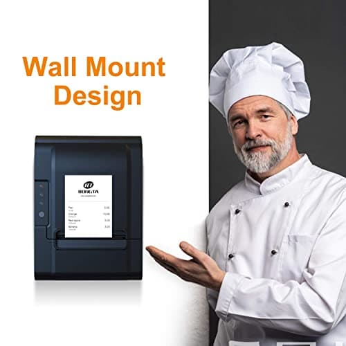 Rongta POS Printer, 80mm USB Thermal Receipt Printer, Restaurant Kitchen Printer with Auto Cutter Support Cash Drawer,USB Serial Ethernet Interface for Windows/Mac/Linux,Do Not Square (RP326) 5