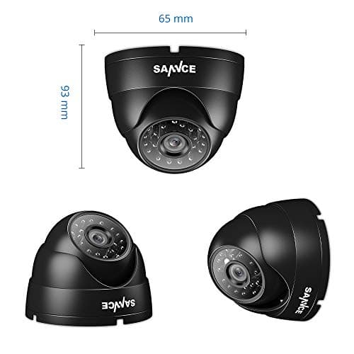 SANNCE 1080p CCTV Security Camera, Dome Surveillance Camera with 100ft Night Vision, IP66 Waterproof for 960H,720P,1080P,5MP,4K Analog Security DVR (No Power Supply and Cable, Only a Camera) 9