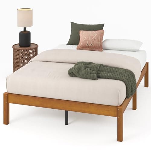 Zinus Ellie 14 Inch Full Bamboo Platform Bed Frame, Wood Slat Support, No Box Spring Needed, Easy Assembly, Brown 12
