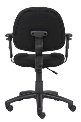 Boss Office Products B316-BK Perfect Posture Delux Fabric Task Chair with Adjustable Arms in Black, Low-Back 8