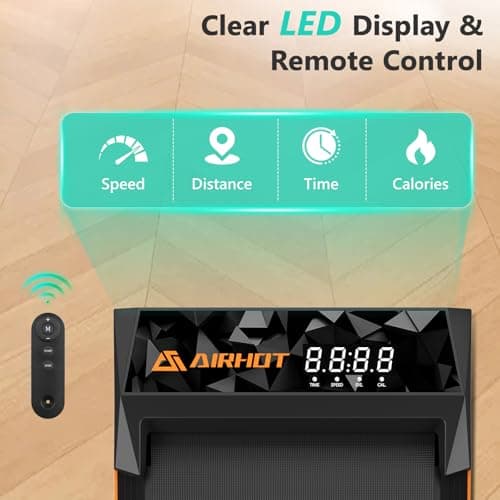 Walking Pad with Incline, Under Desk Treadmill, Portable Treadmills for Home Office, 4 in 1 Walking Running Machine Manual Incline, Compact Treadmill 265LB Capacity with Remote Control 5