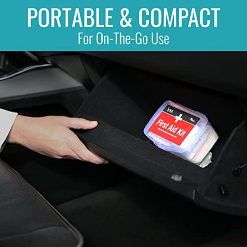 DMI 76-Piece First-Aid Kit, Portable All-Purpose Use for Minor Cuts and Scrapes, Durable Water-Resistant Case, Convenient and Portable for Travel 5