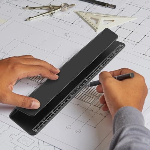 Psitek Portable Laptop Wedge Airflow Cooling Stand, Aluminium Laptops Feet Legs Improved Ergonomics, Stability, and Versatility - Compatible with MacBook and All Laptop, with Ruler 6