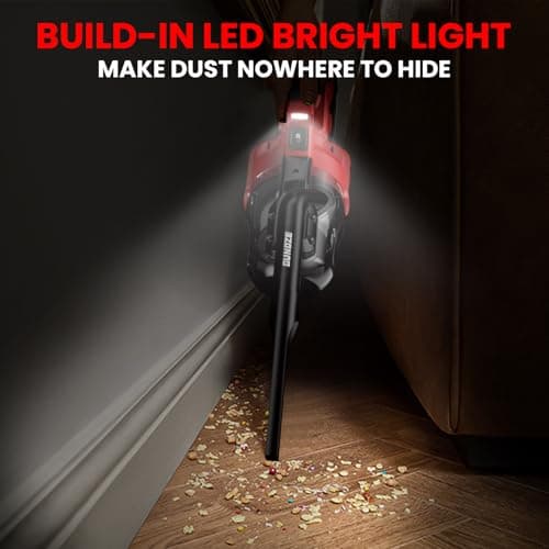 Cordless Vacuum for Milwaukee M18 Battery, 5 in 1 Handheld Electric Vacuum Cleaner with 500W Powerful Motor, 46 CFM Portable Hand Vacuum with 2 Filtration HEPA for Home, Floor, Carpet, Car (Tool Only) 5