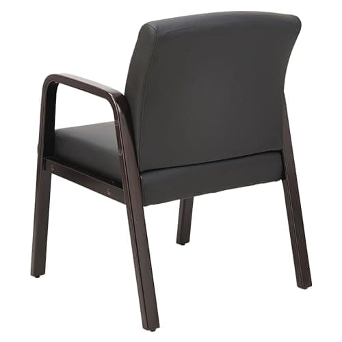 Alera ALE Reception Lounge Series Guest Chair, Espresso/Black Leather 10