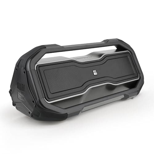 Altec Lansing ROCKBOX Wireless Bluetooth Speaker, Portable Waterproof Speaker with 20 Hour Playtime and 5 Illuminating LED Light Modes, Floating Wireless for Indoors and Outdoors