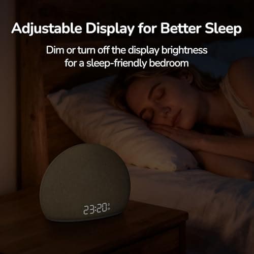 HOUSBAY Sunrise Alarm Clock Radio for Bedroom – Wake Up Naturally with Gentle Light & Nature Sounds, Relax with Bluetooth Speaker & Night Light 7