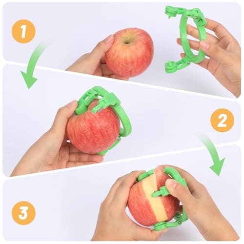 Handheld Apple Peeler for Apple Pear YORSEEK Manual Rotating Apple Pear Peeler Zester Kitchen Gadget Apple Peeling Hand Rotation Fruit Spiralizer Peeler Machine Gift Ideas 5