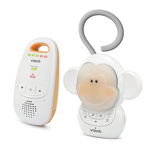 VTech DM1411 Audio Baby Monitor & Portable Soother Dual-Unit Rechargeable Battery, Long Range, Soft-Glow Night Light, Soothing Sounds & Lullabies, Digital Wireless Transmission, Sound Indicator 10
