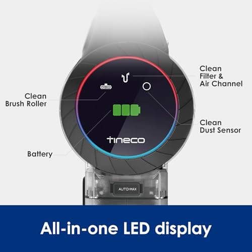 Tineco Cordless Vacuum Cleaner, Smart Stick Handheld Cleaner Strong Suction & Lightweight, Cordless Handheld Vacuum Deep Clean Hair, Hard Floor, Carpet, Car 5