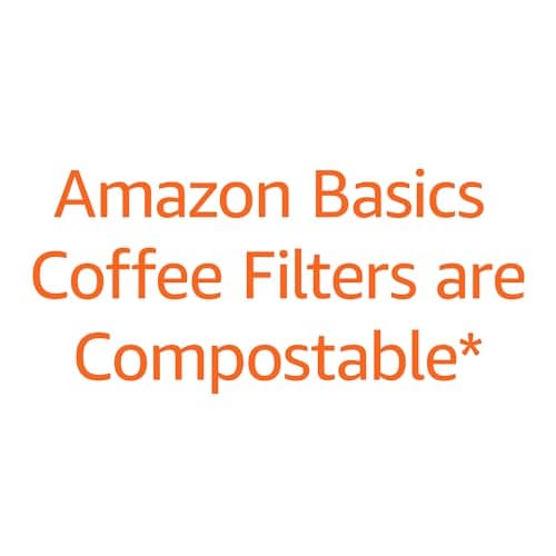 Amazon Basics Basket Coffee Filters for 1-4 Cup Coffee Makers, White, 200 Count 5