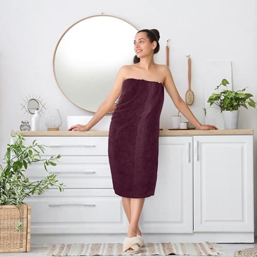 Utopia Towels Luxurious Jumbo Bath Sheet 2 Piece, 600 GSM, 35 by 70 Inches, 100% Ring Spun Cotton, Highly Absorbent and Quick Dry Extra Large Bath Towel, Super Soft Towel, Burgundy 7
