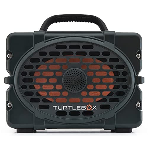 Turtlebox Original Gen 3: Portable Outdoor Bluetooth Speaker – Ultra-Loud (120dB), Waterproof (IP67), Rugged, Impact-Resistant, 3-Day Battery | Party Mode (Black Handle, Green (Gen 2))