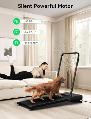 FelFast Walking Pad Treadmill, 12% 5-Level Auto Incline, 2-in-1 Under Desk Foldable w/Remote Control, 12 HIIT Mode, 265 Lbs, 7.6 MPH Max, Portable Treadmill for Office Home, No Tablet Stand 6