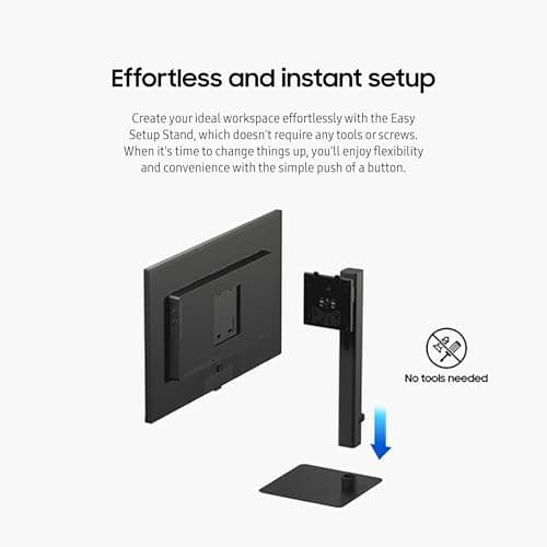 SAMSUNG 24" ViewFinity S6 (S60D) Series QHD High Resolution Computer Monitor, 100Hz, HDR10, Multiple Ports w/ HDMI, DisplayPort, USB-A, Easy Setup, Height Adjustable Stand, LS24D606EANXZA, 2024 6