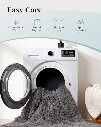 Topblan Fuzzy Faux Fur Weighted Blanket 15lbs, Ultra Soft Reversible Plush Sherpa Fleece Blanket Weighted Throw to Help with Better Sleep, 60x80 inches Grey 7