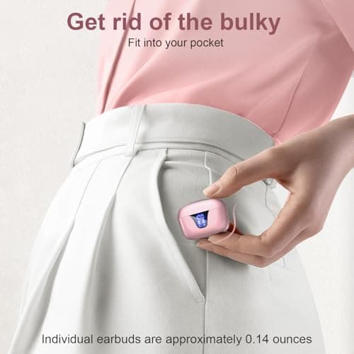 ZIUTY Earbuds, Ear Buds with Big Bass Stereo Sound, Lightweight Bluetooth Earbuds with 48 Hours 5