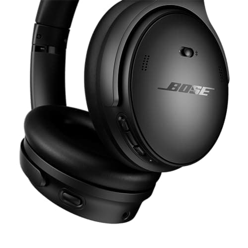 Bose QuietComfort Wireless Noise Cancelling Headphones, Bluetooth Over Ear Headphones with Up to 24 Hours of Battery Life, Black (Renewed) 5