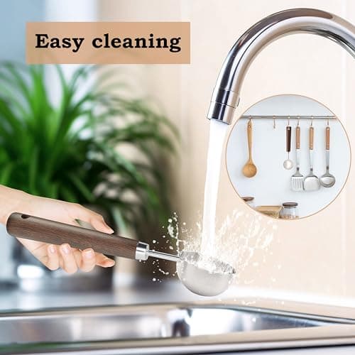 GbliAlceist Coffee Ground 1-Tablespoon Measuring Scoop-Spoon - 1Tbsp (1/2Oz 15ML) | 304 Stainless Steel | Black Walnut Handle 6