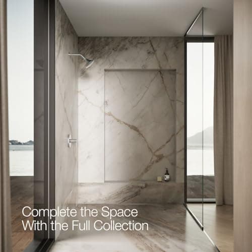 KOHLER 10282-AK-CP Forté® Single-function showerhead, 2.5 GPM, Corrosion Resistant Finish, Polished Chrome 6