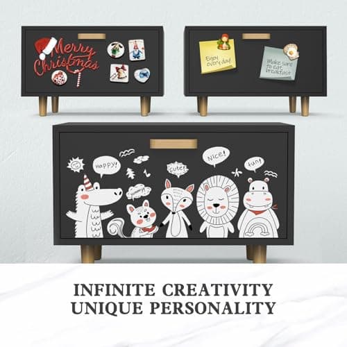 LOHASOK Farmhouse Bread Box - Large Bamboo Bread Holder with Metal Door - Black 6