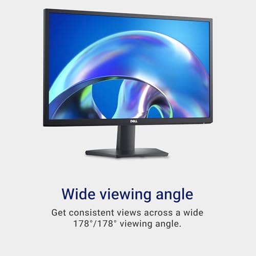 Dell 24 SE2425H Monitor - 23.8-Inch Full HD (1920x1080), VA Panel, 5ms Response Time, Tilt, Certified by TÜV Rheinland for 3-Star Eye Comfort - Black 5