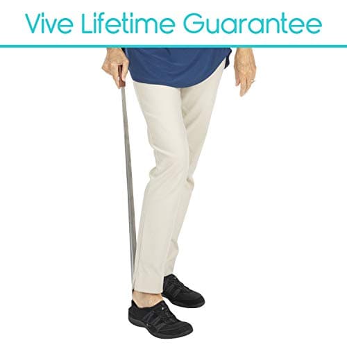 Vive Extra Long Handled Shoe Horn (31.5 Inches) - Metal Shoehorn for Men and Women - Large Standing Reach Assist - Long-Handled Dressing Aid for Seniors - Extended XL Stainless Steel Tool for Boots 9