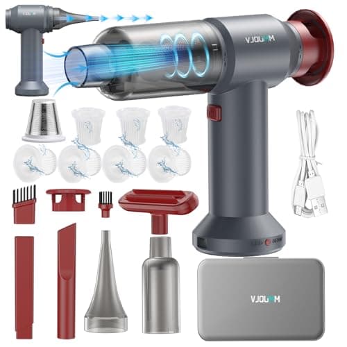 Car Vacuum Portable Cordless, 21000pa Strong Suction Lightweight Mini Vacuum/Blower Accessories Crevice Tool, Rechargeable Handheld Vacuums Cleaner for Home,Offices,Apartment,pet Hair,Small Space