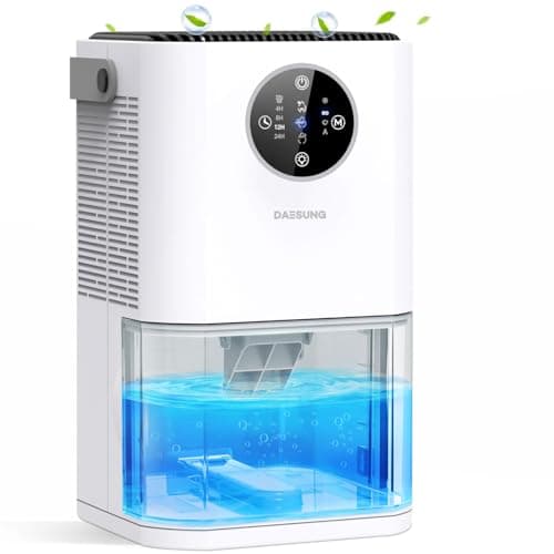 DAESUNG Dehumidifiers for Home 60 OZ, 2025 New Quiet Dehumidifier for Small Bedroom with Sleep Mode, Auto Shut Off, Timer, Portable Dehumidifier Small for Bathroom/Livingroom/RV/Closet/Camper