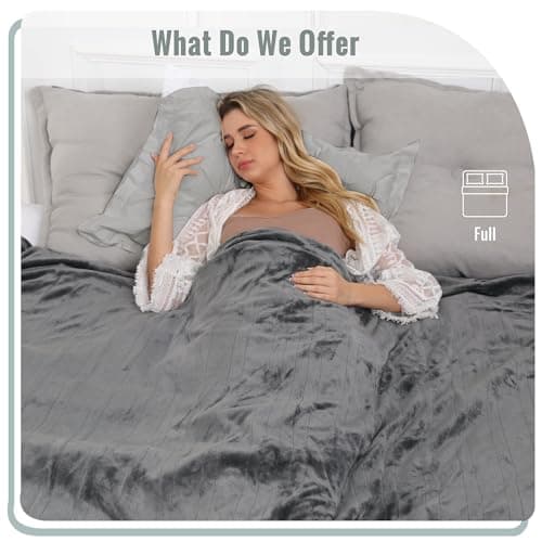 YAKEE Electric Blanket Full Size 72"x 84", Large Heated Blanket, Soft Warm Heating Blanket, 5 Heating Levels and 10 Hours Auto-Shut-Off, Machine Washable, Light Grey 7