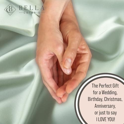 Bella Coterie Luxury Bamboo Viscose Queen Size Fitted Sheet | 100% Organically Grown | Ultra Soft | Cooling for Hot Sleepers | 18" Deep Pocket [Sea Glass] 6