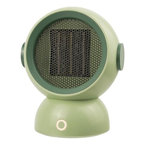 Space Heater, Portable Small Room Space Electric Heaters for Indoor Use, Two-Speed, 1200w Mini Personal Heaters for Home Office Bedroom under Desk Table Quiet Handy 300 sq ft Air Heater(Green)