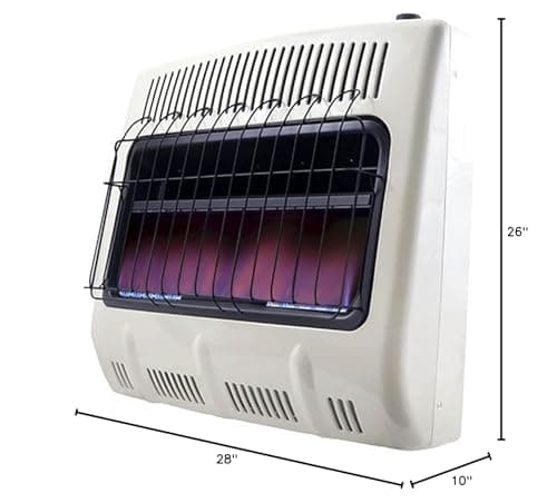 30,000 BTU Vent Free Blue Flame Propane Heater 9