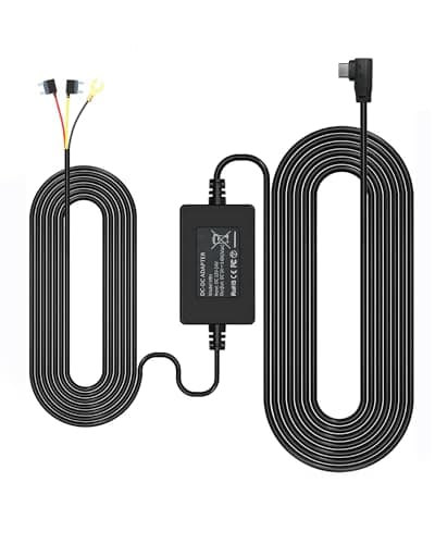 REDTIGER F7N Dash Cam Hardwire Kit, 21.3ft USB C Port Hard Wire Kit for Dashcam,Converts 12V-24V to 5V/2.5A Low Voltage Protection