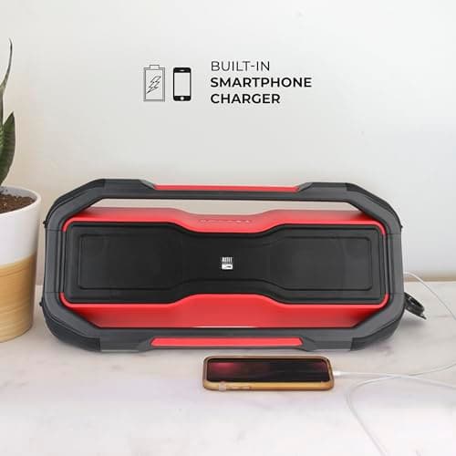 Altec Lansing ROCKBOX XL Wireless Bluetooth Speaker, Portable Waterproof with 20 Hour Playtime and 5 Illuminating LED Light Modes, Floating Wireless Speaker for Indoors and Outdoors 6
