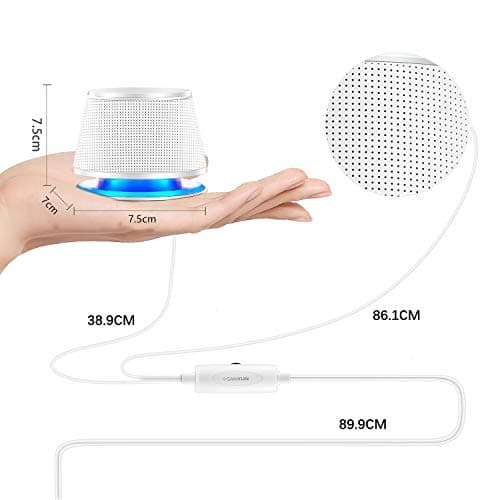 Sanyun SW102 Computer Speakers, 5Wx2, Deep Bass in Small Body, Stereo 2.0 USB Powered 3.5mm Aux Multimedia Speakers, Built-in Bottom Bass Radiators, PC Laptop Desktop Speakers, White 5
