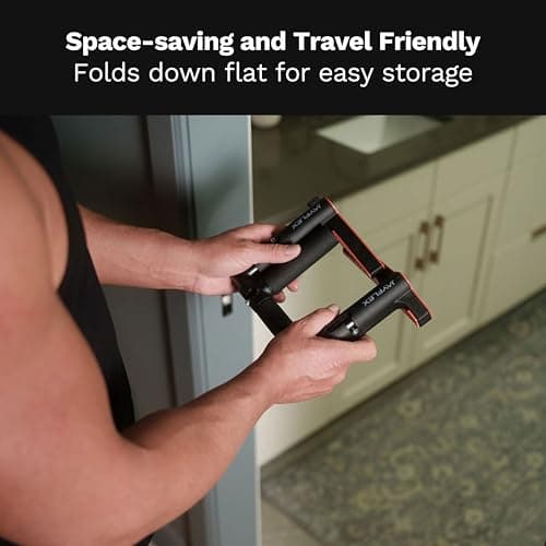 Jayflex CrossGrips Compact Pull Up Bar - Pull Up Bar Door Frame for Work from Home Fitness - Adjustable Door Frame Pullup Bar Handles - 250 lbs Capacity 7