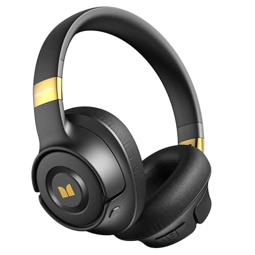 Monster Persona SE ANC Active Noise Cancelling Headphones, Over Ear Bluetooth Headphones Wireless, 60H Playtime, HiFi Stereo Audio, Deep Bass, Built-in Mic, Memory Foam Ear Cups for Home (Black)