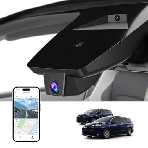KBSYNT Front 4K Dash Cam for Toyota Sienna 2021-2026 LE Limited XLE Platinum XSE (XL40),OEM-Style, Built-in WiFi & APP,Loop Recording,G-Sensor,64GB
